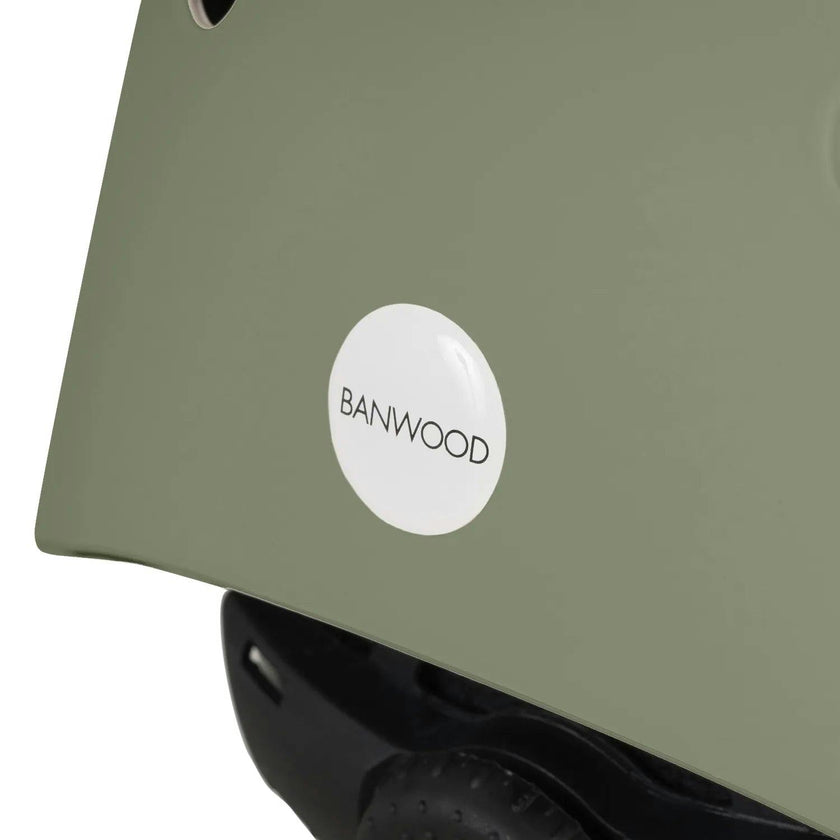 Banwood Classic Kids Bike Helmet — Matte Forest Green