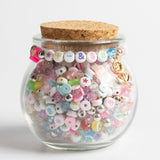 Speaking in Code Multicolor Symbols and Icons Beads DIY Jar