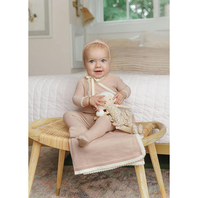 Classic Wrap Layette Set Blue Dawn