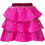 Hot Pink 3 Tier Sparkle Skirt