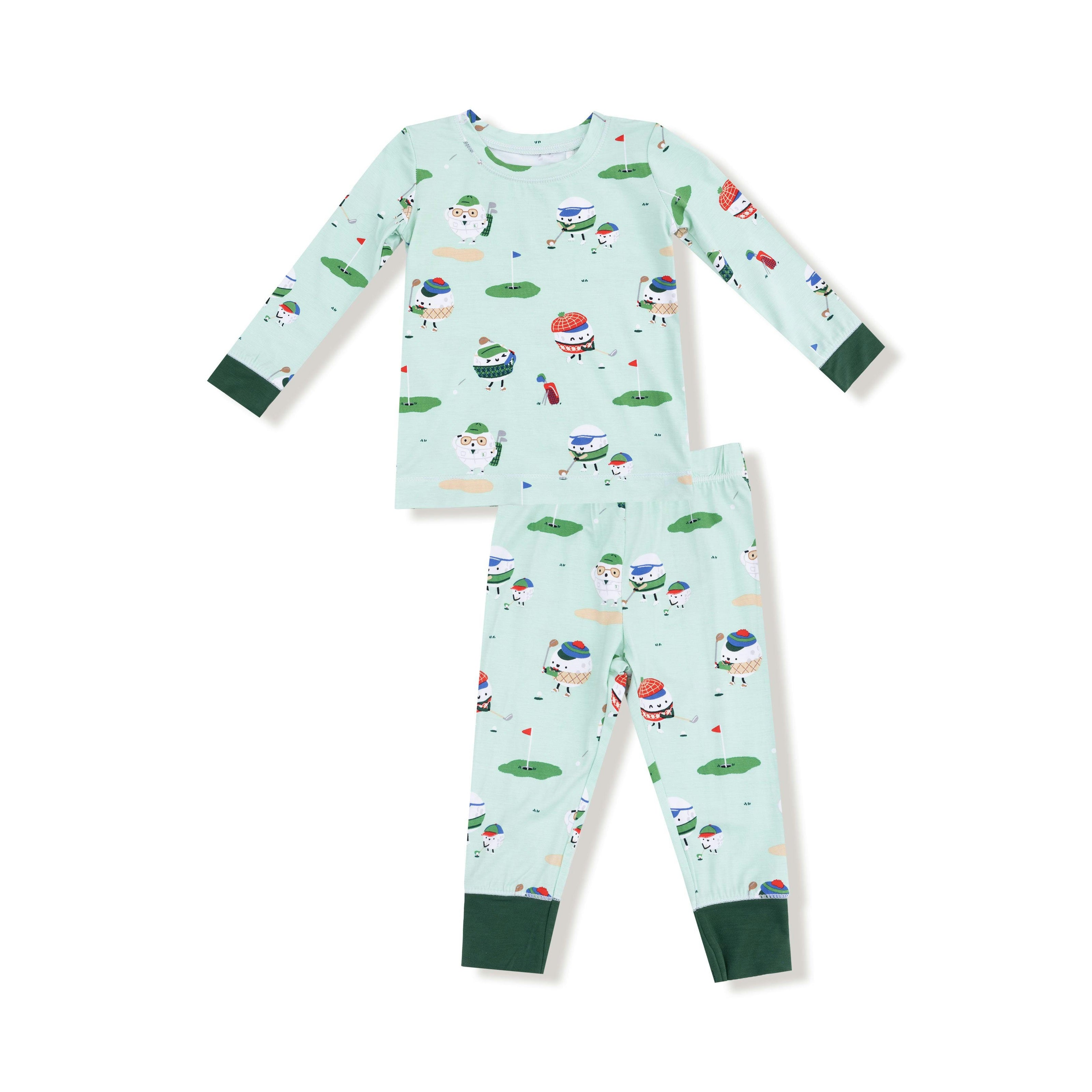 Golf Pros - Green - Long Sleeve Loungewear Set