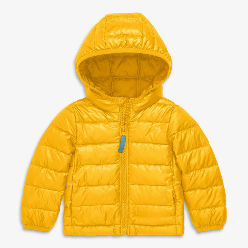 Baby lightweight puffer jacket in solids