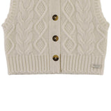 Landien Merino Wool Vest | Crispy White