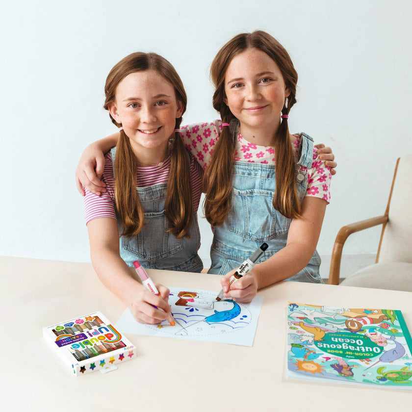Double Up! Double-Ended Crayons - Set of 6