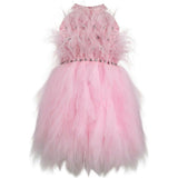 Pink Princess Feather Dress
