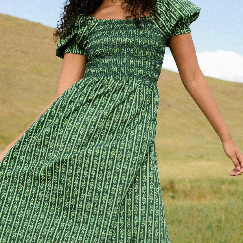 Sunday Best Dress in Pine Felicity Floral