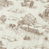 Country Toile Bamboo Two-Piece Burp Cloth Set