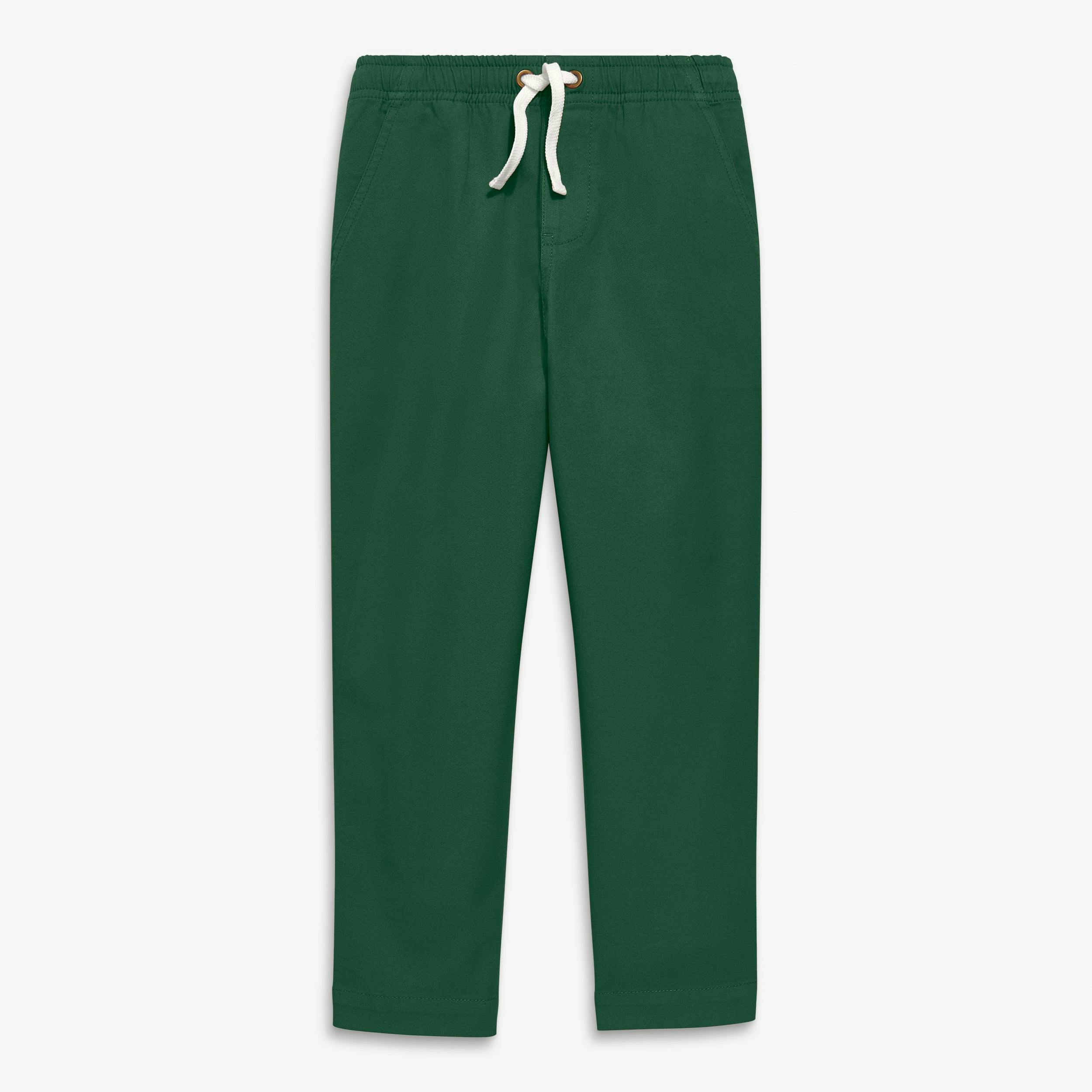 Kids stretch chino drawstring pant