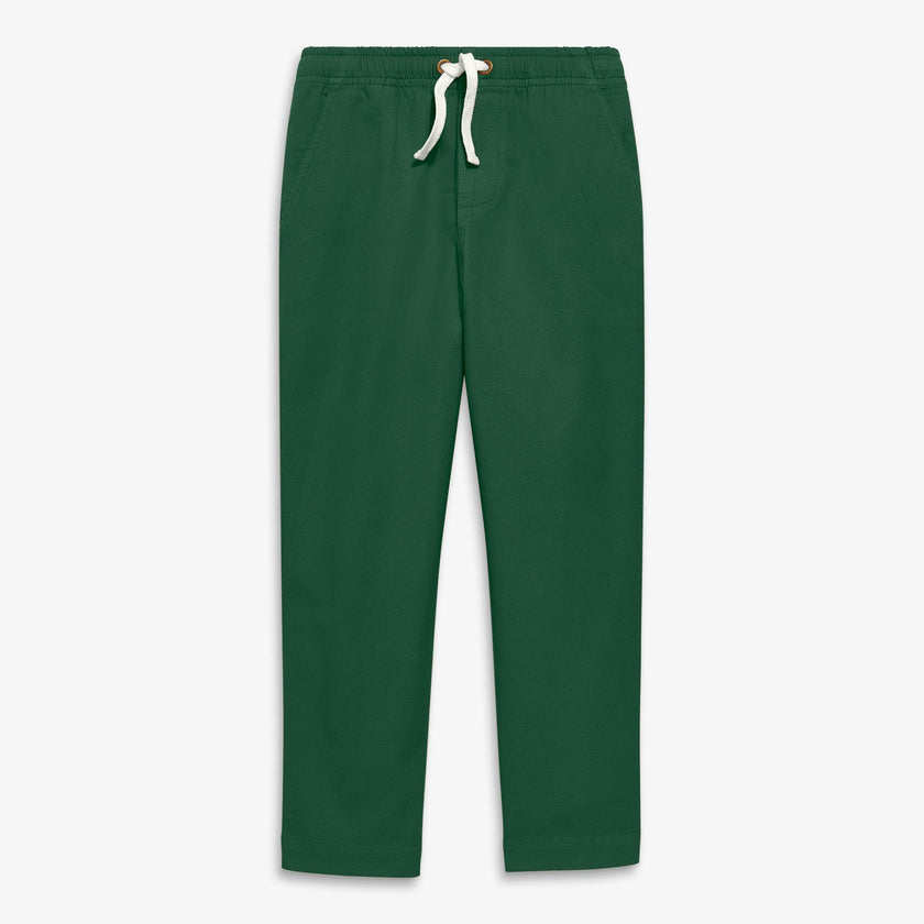 Kids stretch chino drawstring pant