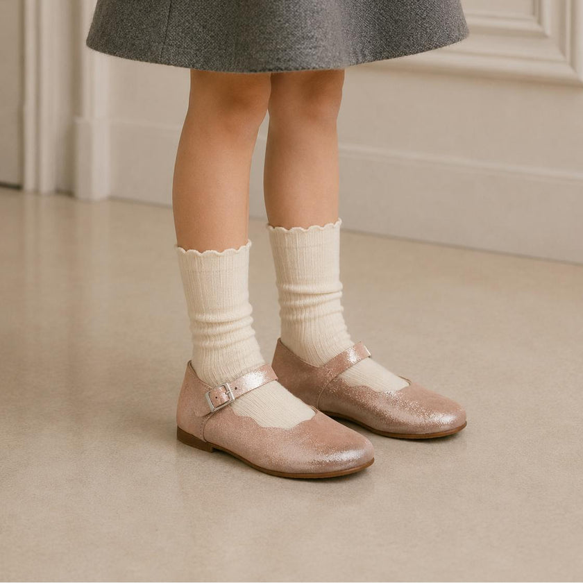 Ondina Ballet Flat | Blush Leather