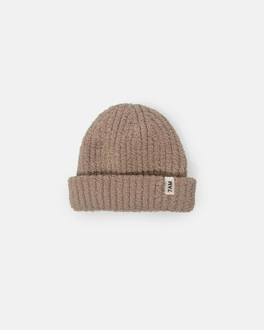 Ribbed Beanie - Fuzzy