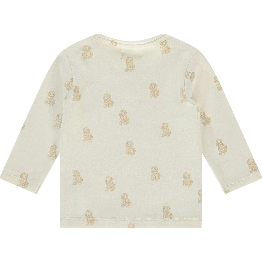 Allover Dog Print Long Sleeve