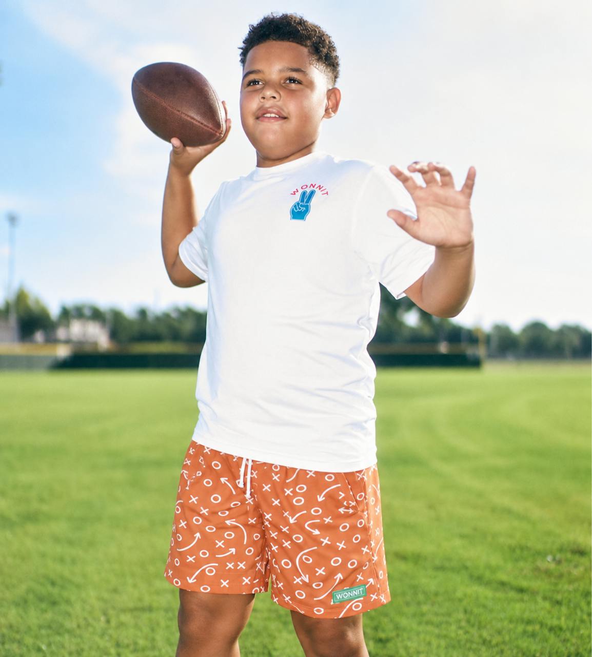 Gettin' Route-y: Burnt Orange Boys Shorts
