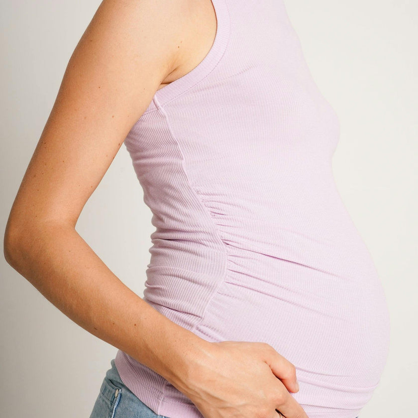 Women's The Ribbed Ruched Maternity Tank