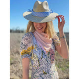 Women's Amaryllis Wide & Short Brim Grosgrain Ribbon Sun Hat
