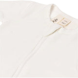 Zippered Footie, White