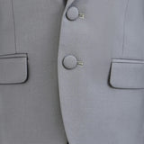 Light Gray Peak Lapel Tuxedo Set