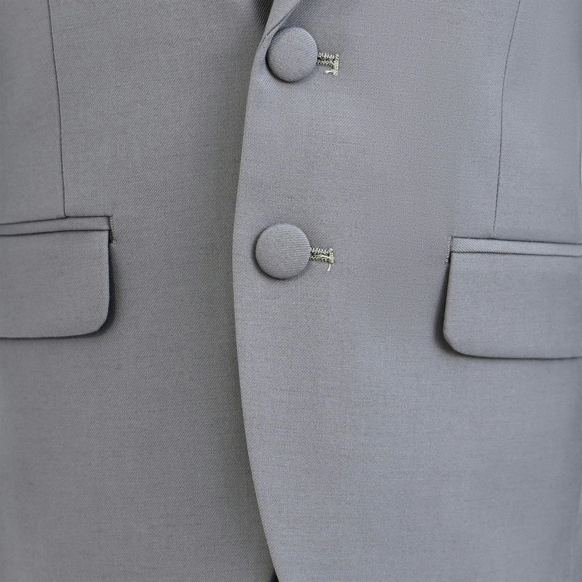 Light Gray Peak Lapel Tuxedo Set