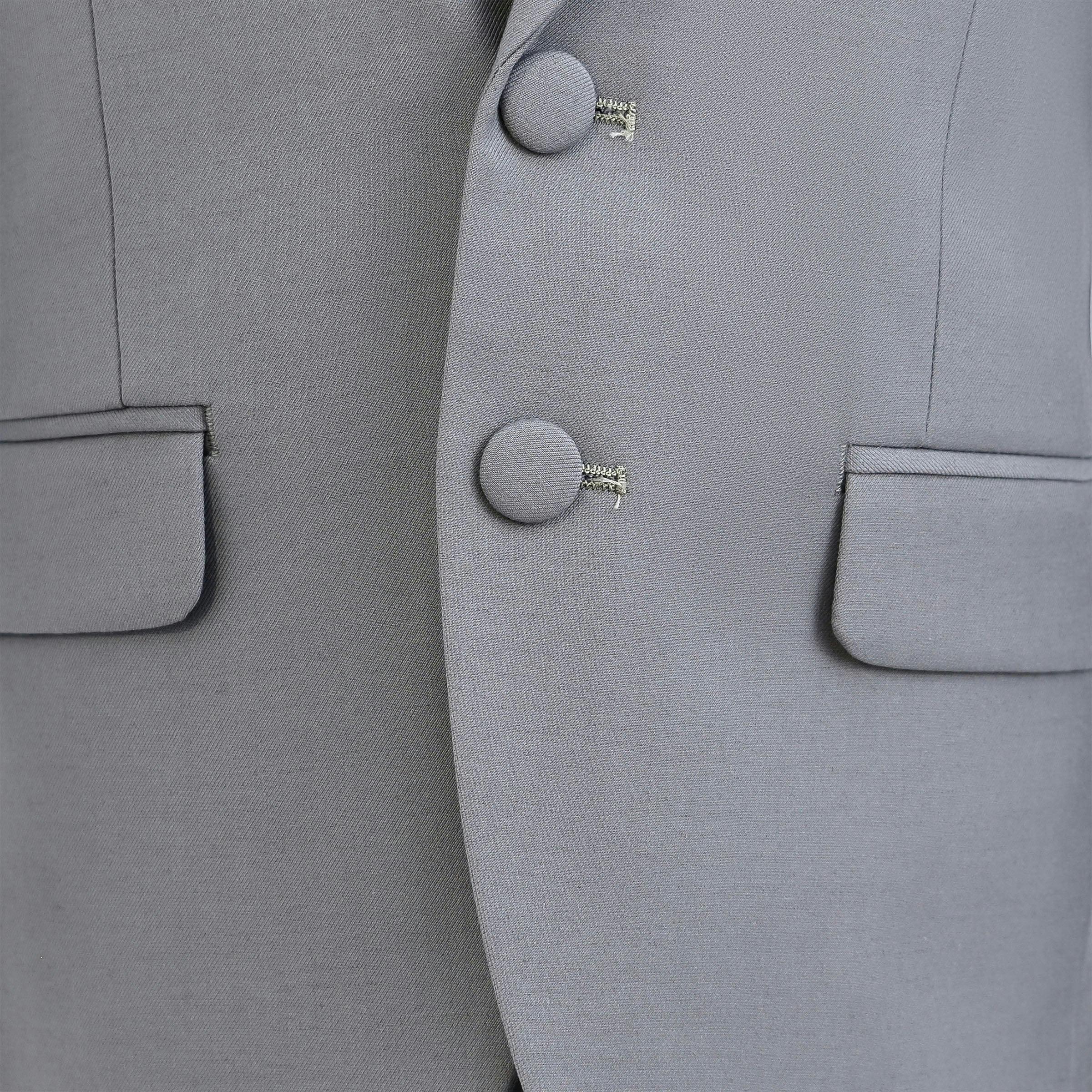 Light Gray Peak Lapel Tuxedo Set