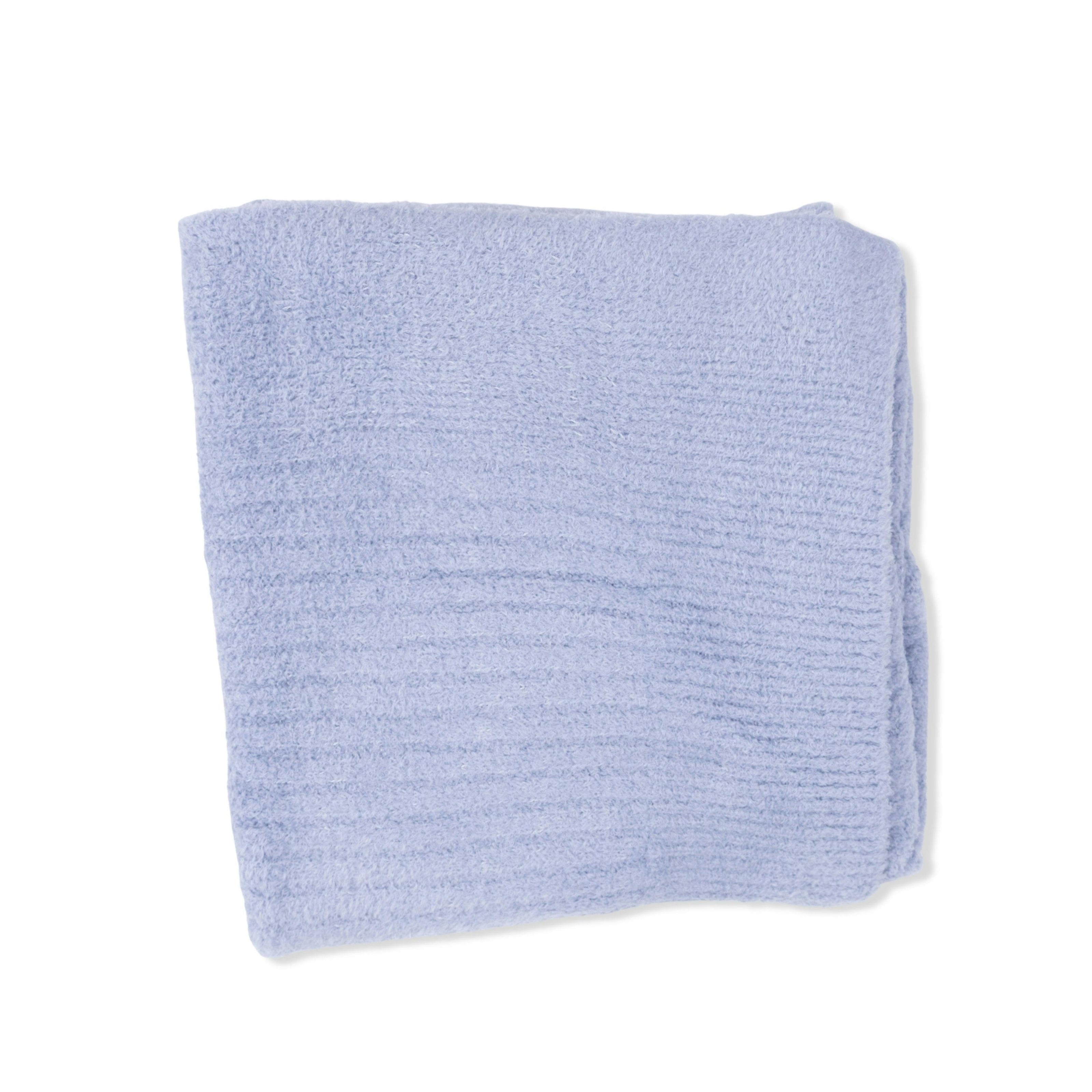 Chenille - Dusty Blue Blanket