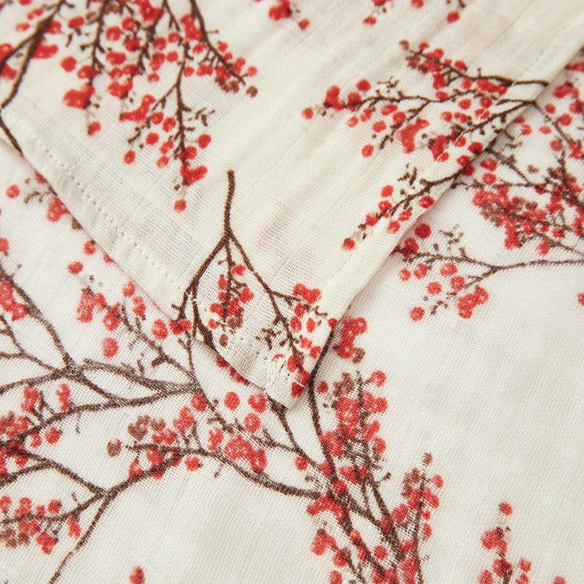 Winterberry Organic Cotton Muslin Two-Piece Burp Cloth Set
