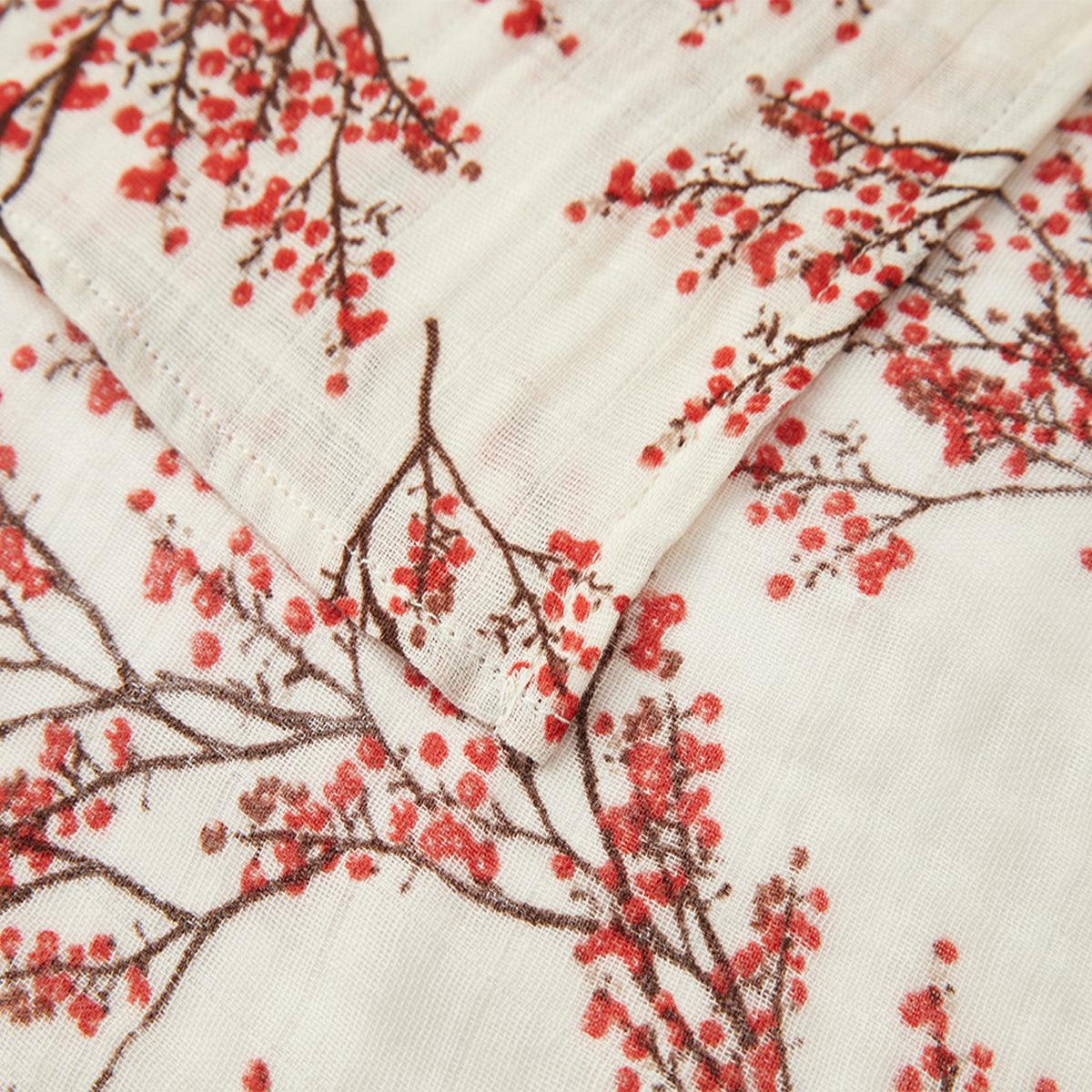 Winterberry Organic Cotton Muslin Two-Piece Burp Cloth Set