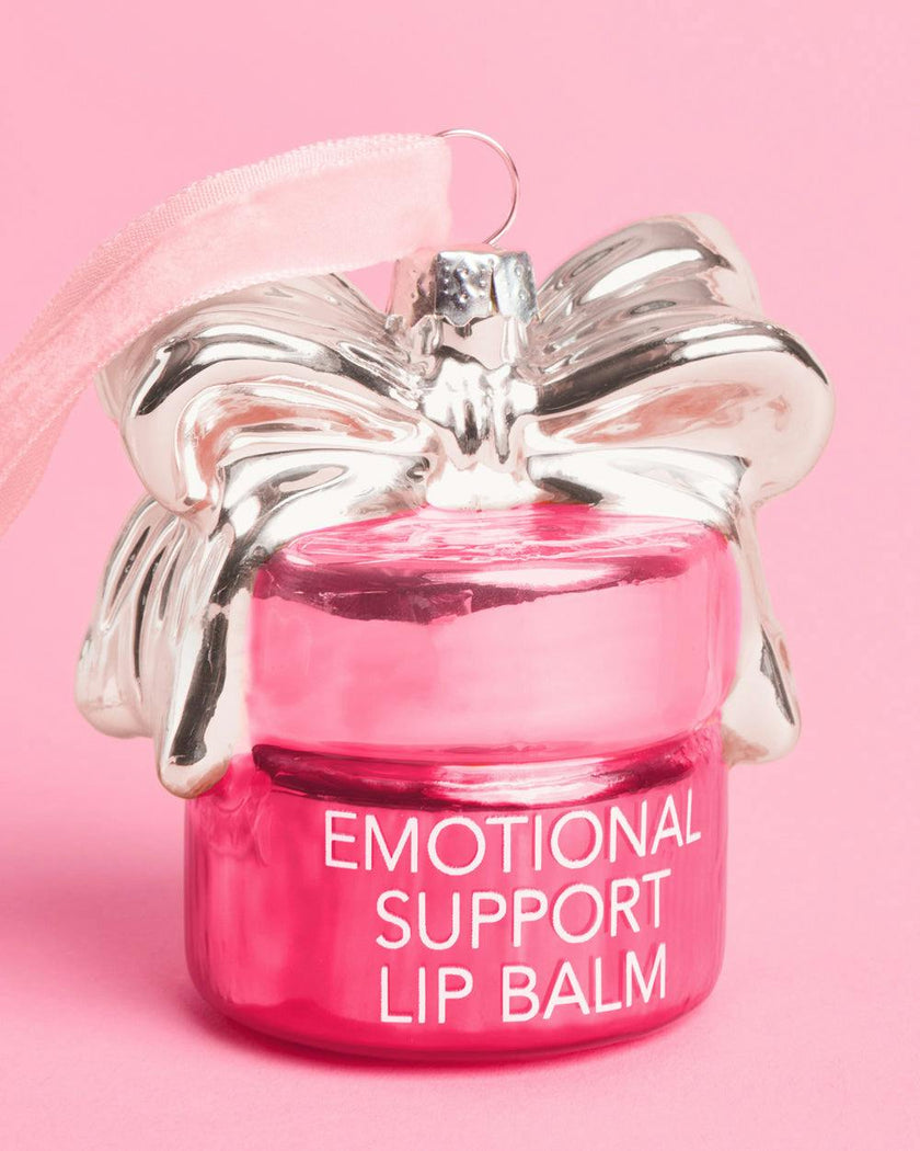 Emotional Support Lip Balm - glass ornament
