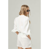 Frida Linen Shorts - Black