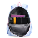 Oz Daypack Backpack with Doodle Large Pencil Case in Baby Blue