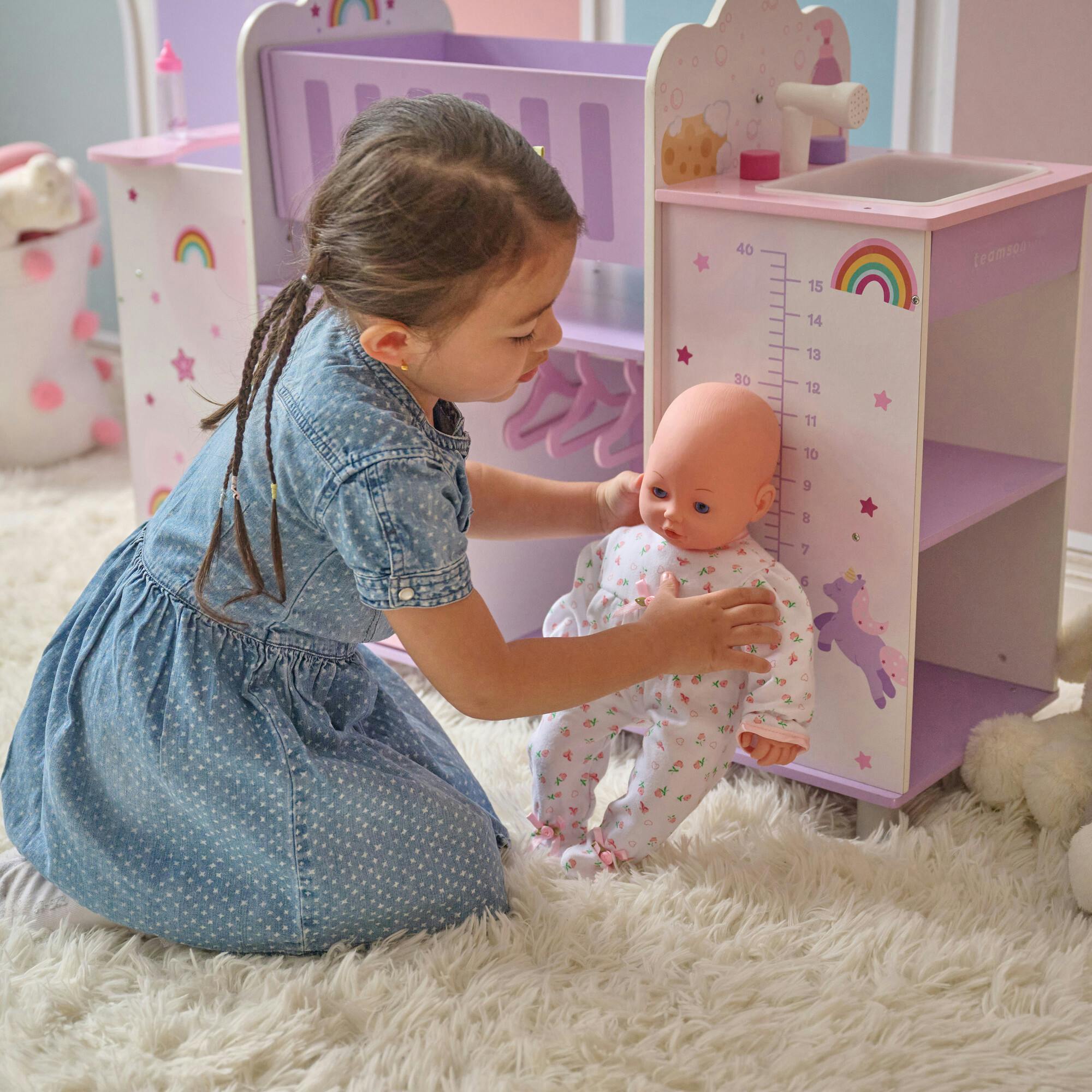 Olivia's Little World Wood Doll Nursery with Cradle