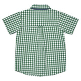 Boys Jack Shirt - Green White Check