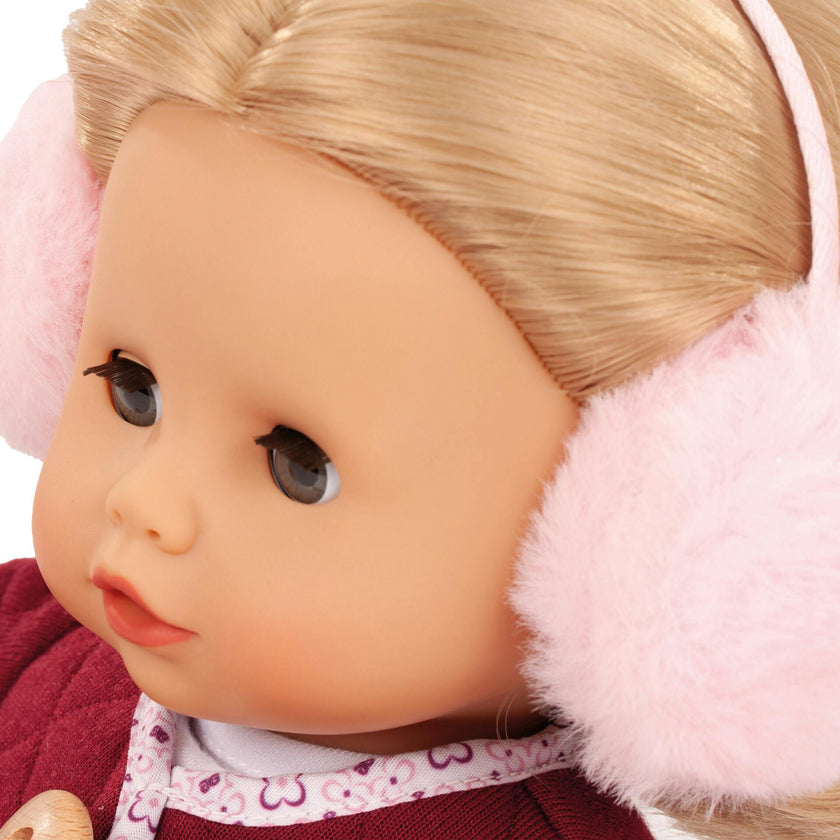 Gotz Muffin Jubilee Doll –13" Soft‑Body Baby with Blue Sleeping Eyes