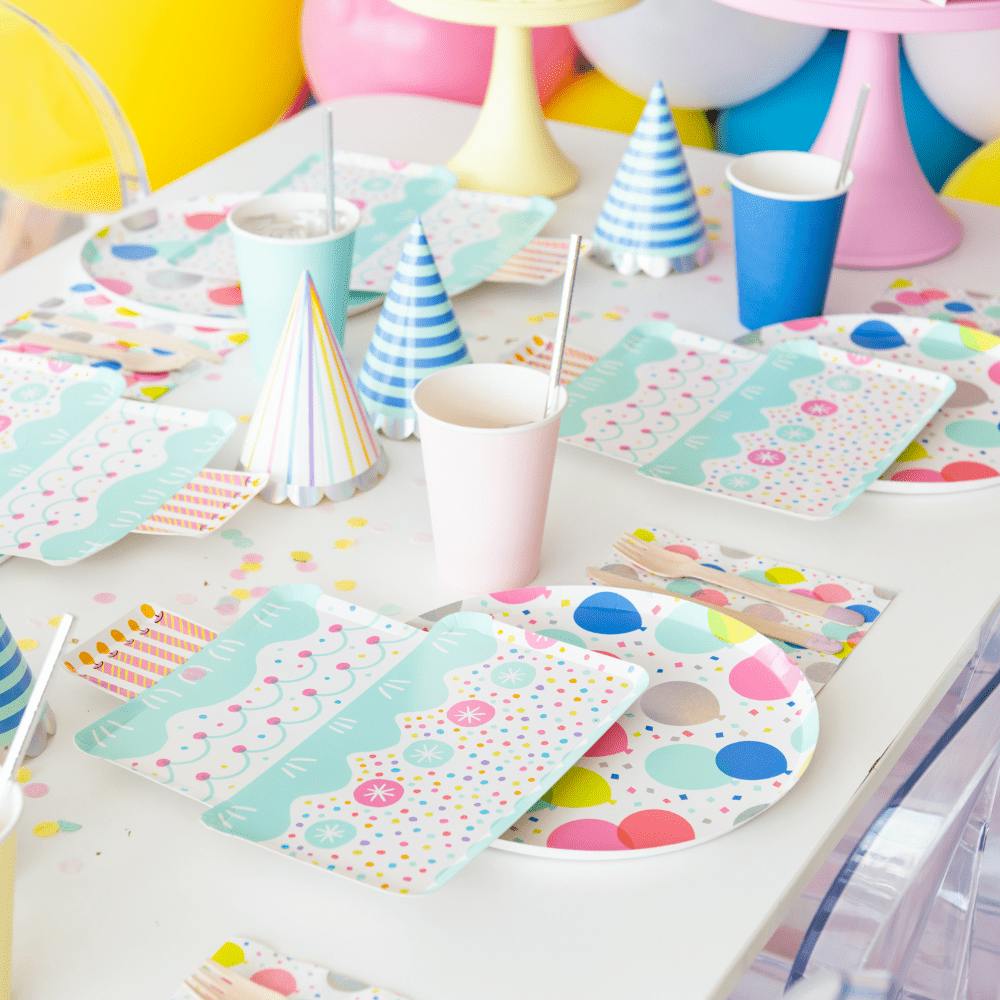 It's A Birthday Balloon Large Plates