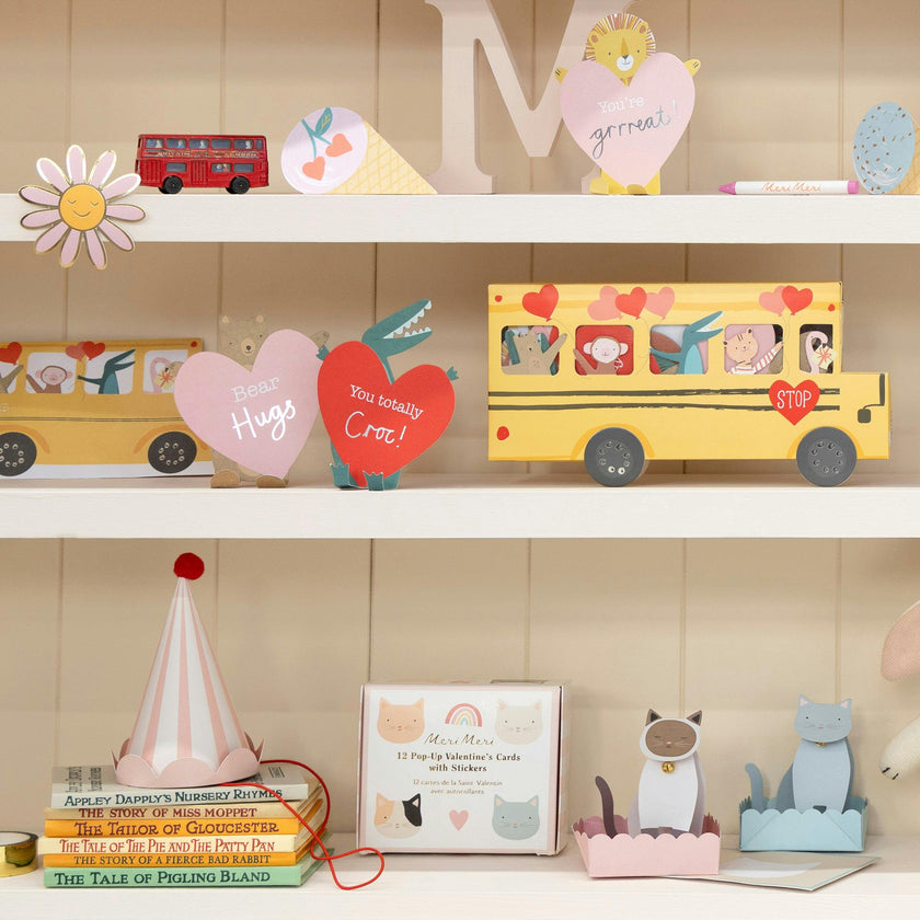 Cat Valentine's Cards & Stickers Set
