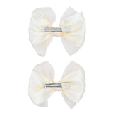 Multicolor Satin Bow Hairclip Set