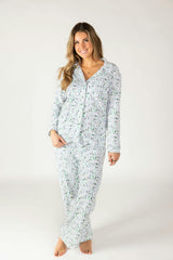 Après Ski Women's Button Front Long Pajama Set
