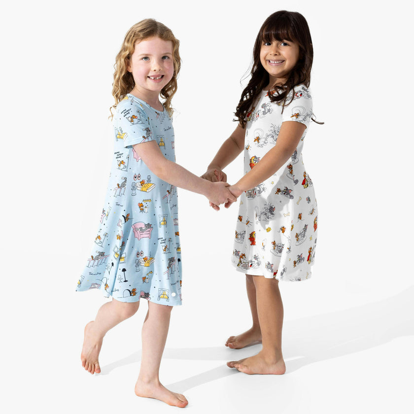 Tom & Jerry: Home Sweet Home Bamboo Girls' Short Sleeve Dress