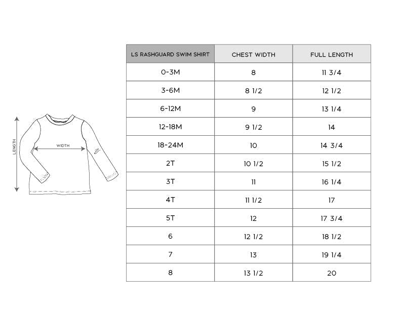 Long Sleeve Rash Guard Swim Shirt Canoe