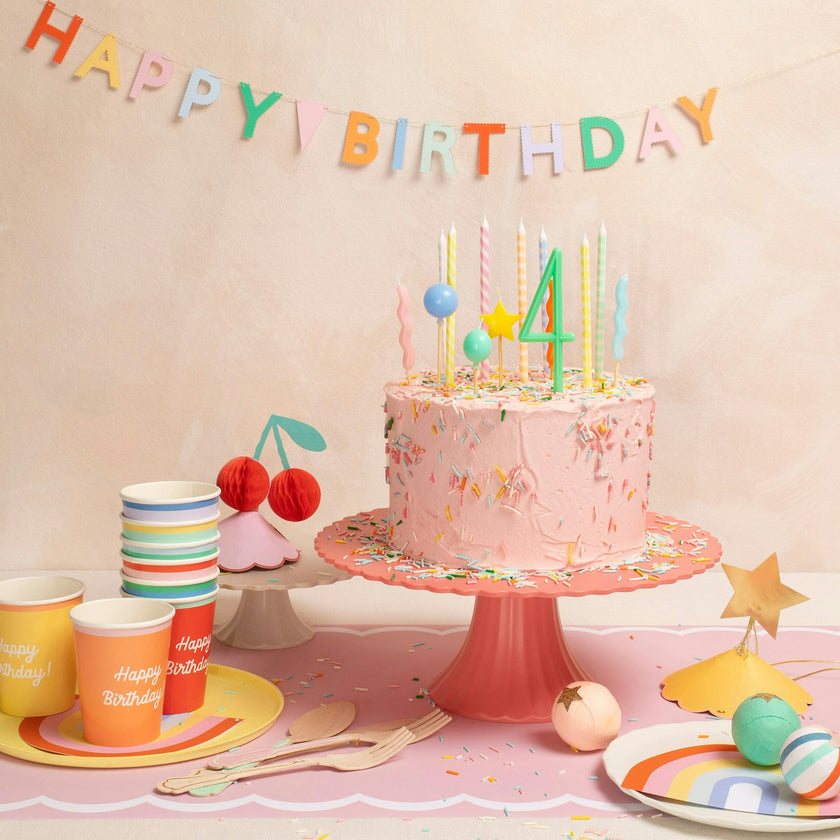 Mixed Happy Birthday Cups