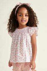 Hand-Smocked Girls Blouse Amarantha
