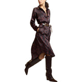 Silk Pintuck Shirt Dress