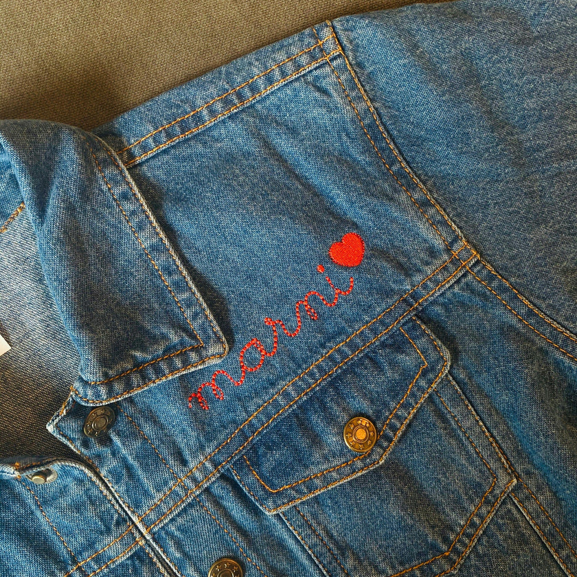 Baby Denim Jacket - Custom Embroidered