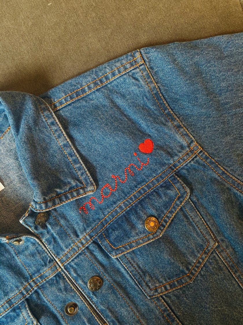 Baby Denim Jacket - Custom Embroidered