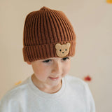 Teddy Bear Patch Beanie