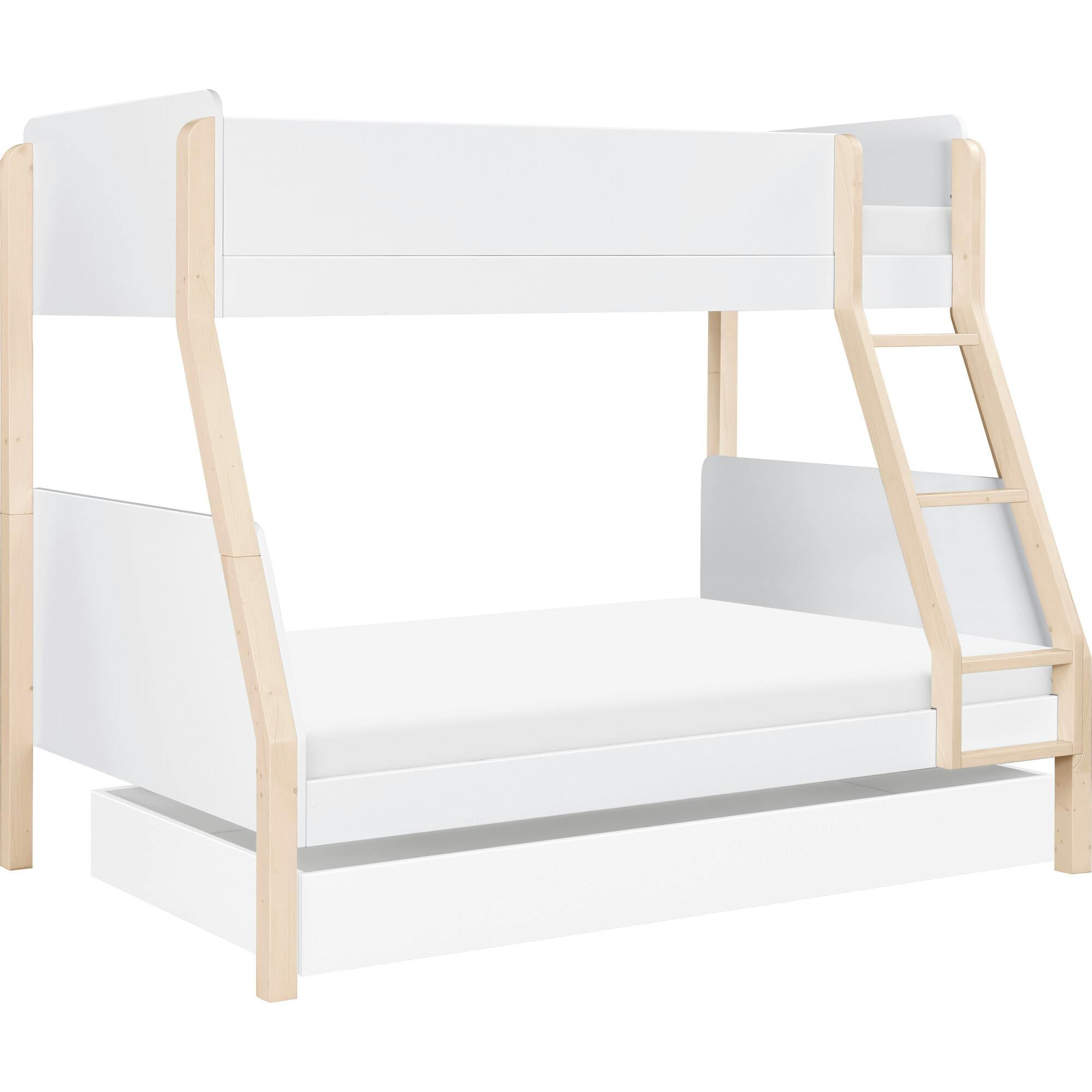 TipToe Twin-Over-Full Bunk Bed In White And