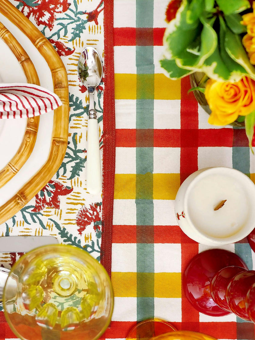 Block-Printed Table Cloth
