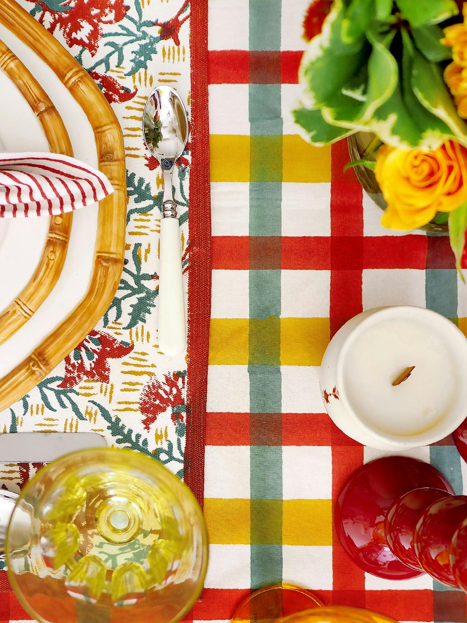 Block-Printed Table Cloth