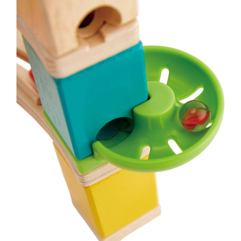 Quadrilla Wooden Cliffhanger Marble Run Building Set