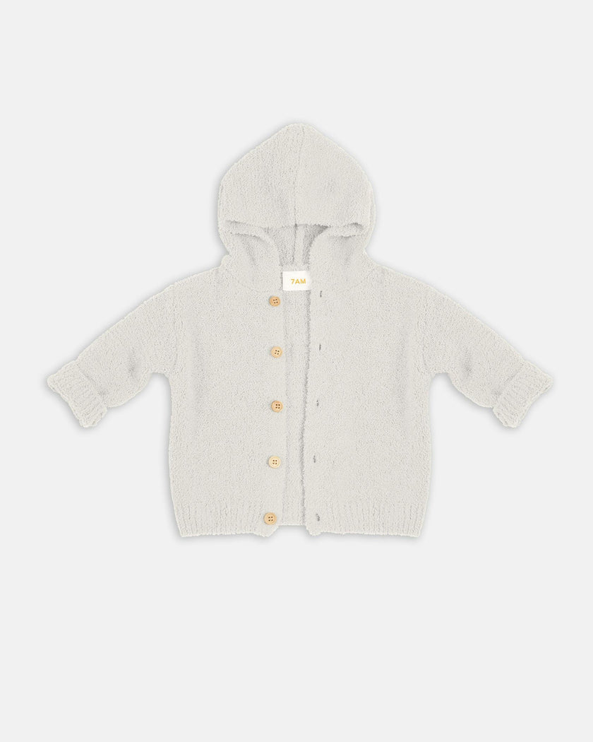 Hooded Cardigan - Fuzzy