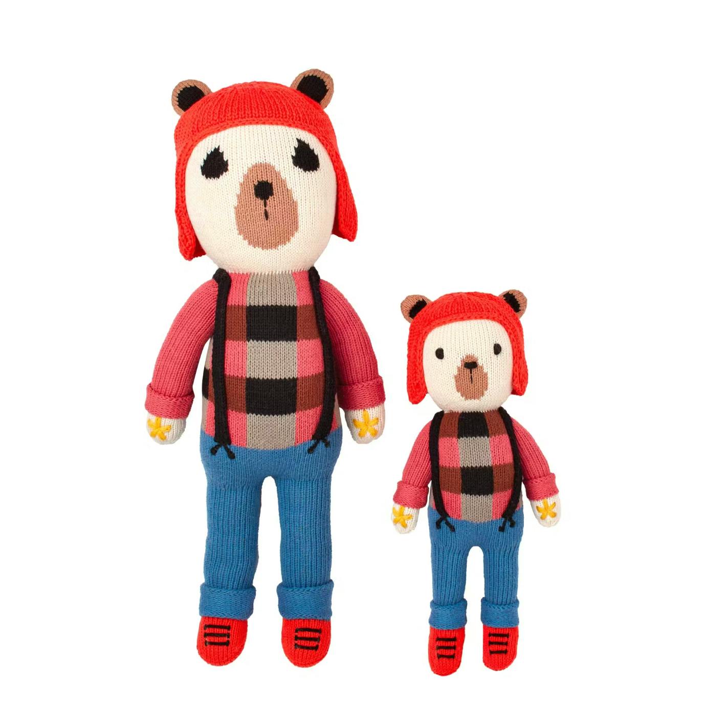 Bernard The Bear Stuffed Animal | Knitted Toy